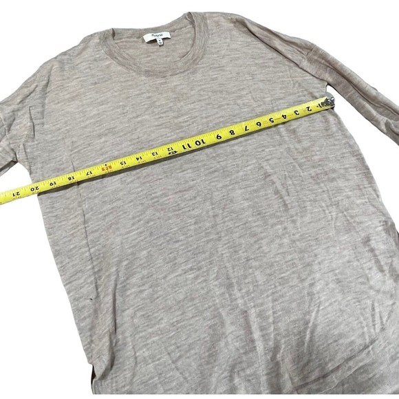 Madewell Northstar Merino Wool Beige Women's Sweater Size‎ Medium B5804 Layering - Picture 5 of 7